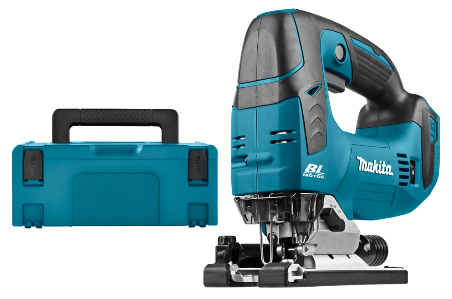 Scie sauteuse sans-fil Makita DJV182ZJ - 18V Li-ion - MAKPAC - Poignée en D - Brushless - Machine seule-image