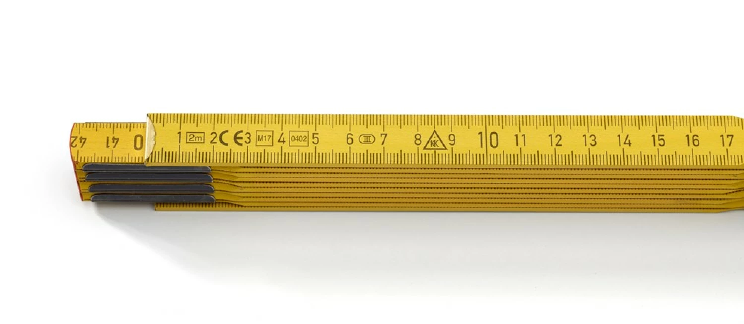 Hultafors P606G DU Mètre pliant - Bois - Jaune - 2 m-image