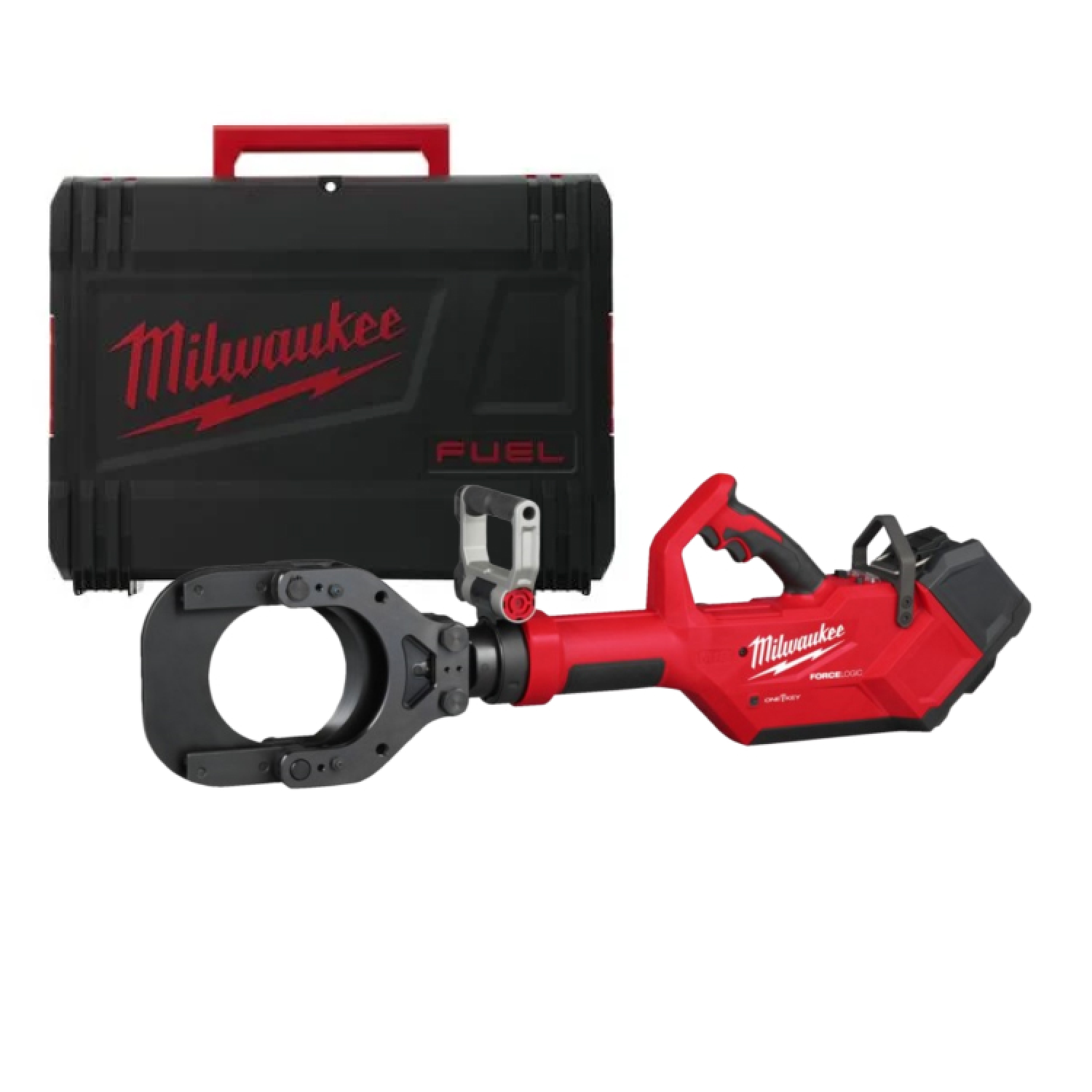 Milwaukee M18 HCC125-801C 18V Li-ion accu FORCE LOGIC™ Hydraulische kabelkniptang set (1x 8.0Ah accu) in koffer - 125mm-image