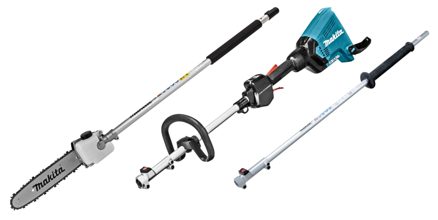 Makita DUX60ZX12 -Tronçonneuse sans-fil 2 x 18 V Li-ion - avec fixation et perche-image