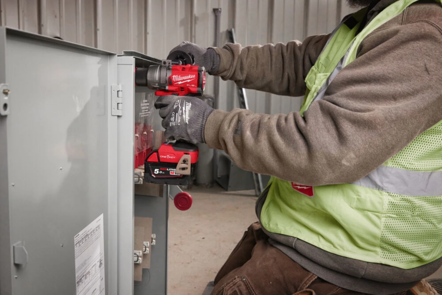 Milwaukee M18 ONEPD3-0X 18V Li-ion accu klopboormachine in HD Box-image