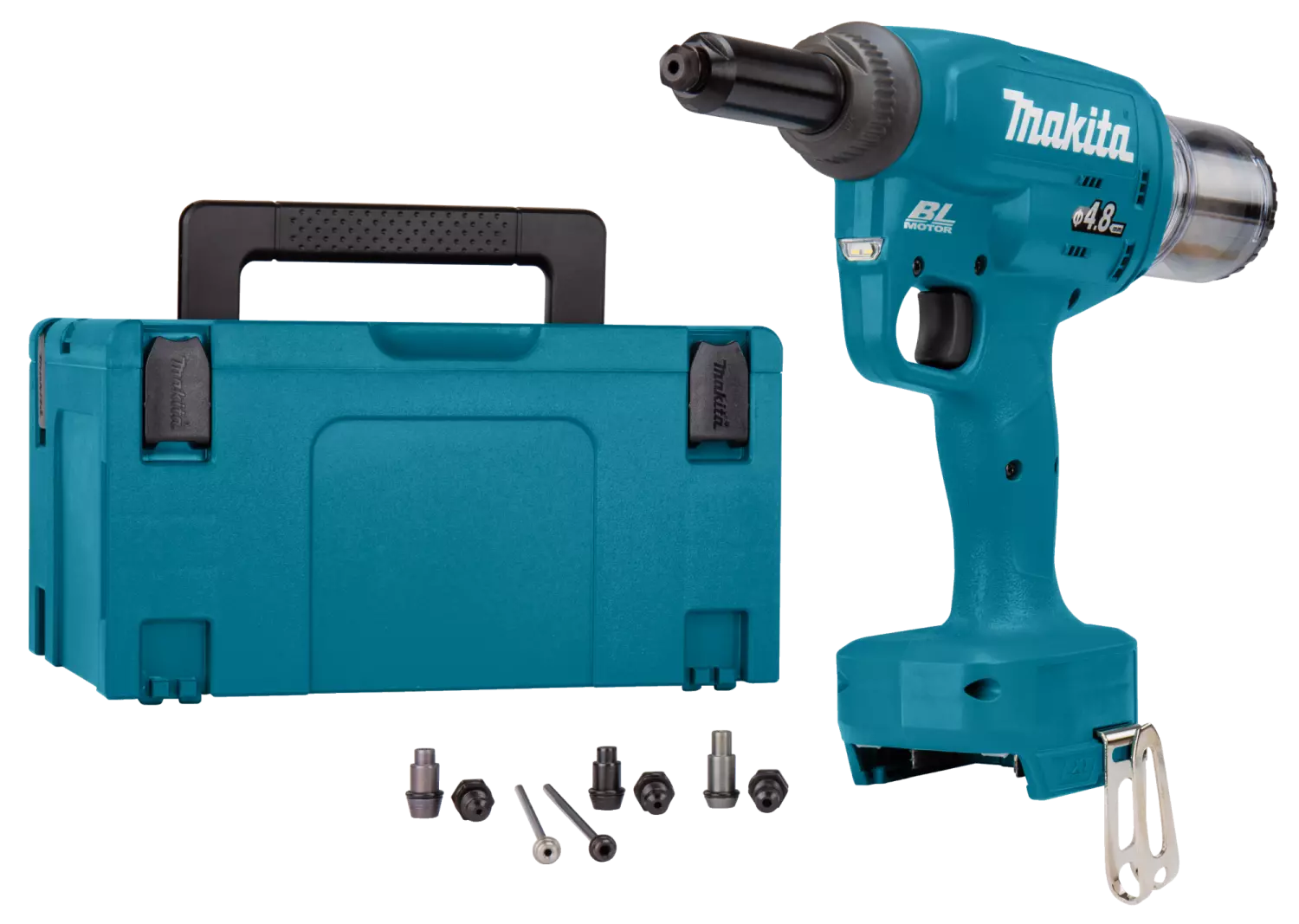 Makita DRV150ZJ - Riveteuse 18V Li-ion (machine seule) dans MAKPAC - 2,4-4,8 mm - moteur brushless-image