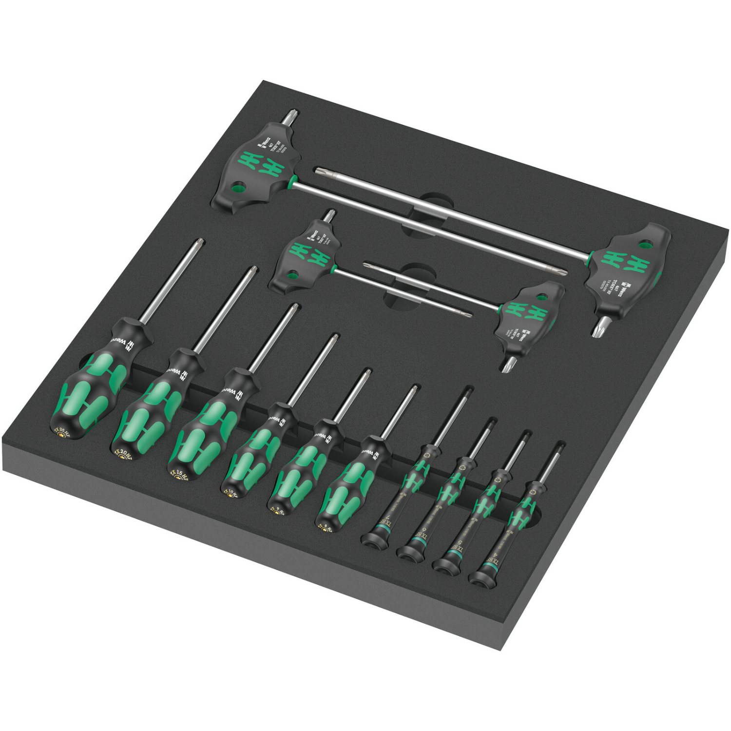 Wera 05150103001 9712 14-delige Torx HF Schroevendraaierset in schuimstof inleg-image