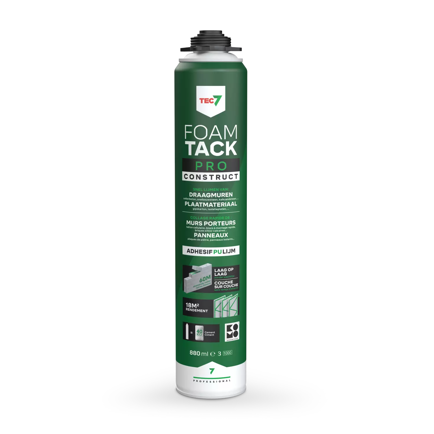 TEC7 FoamTack Pro construct Lijmschuim - 880ml (12 st)-image