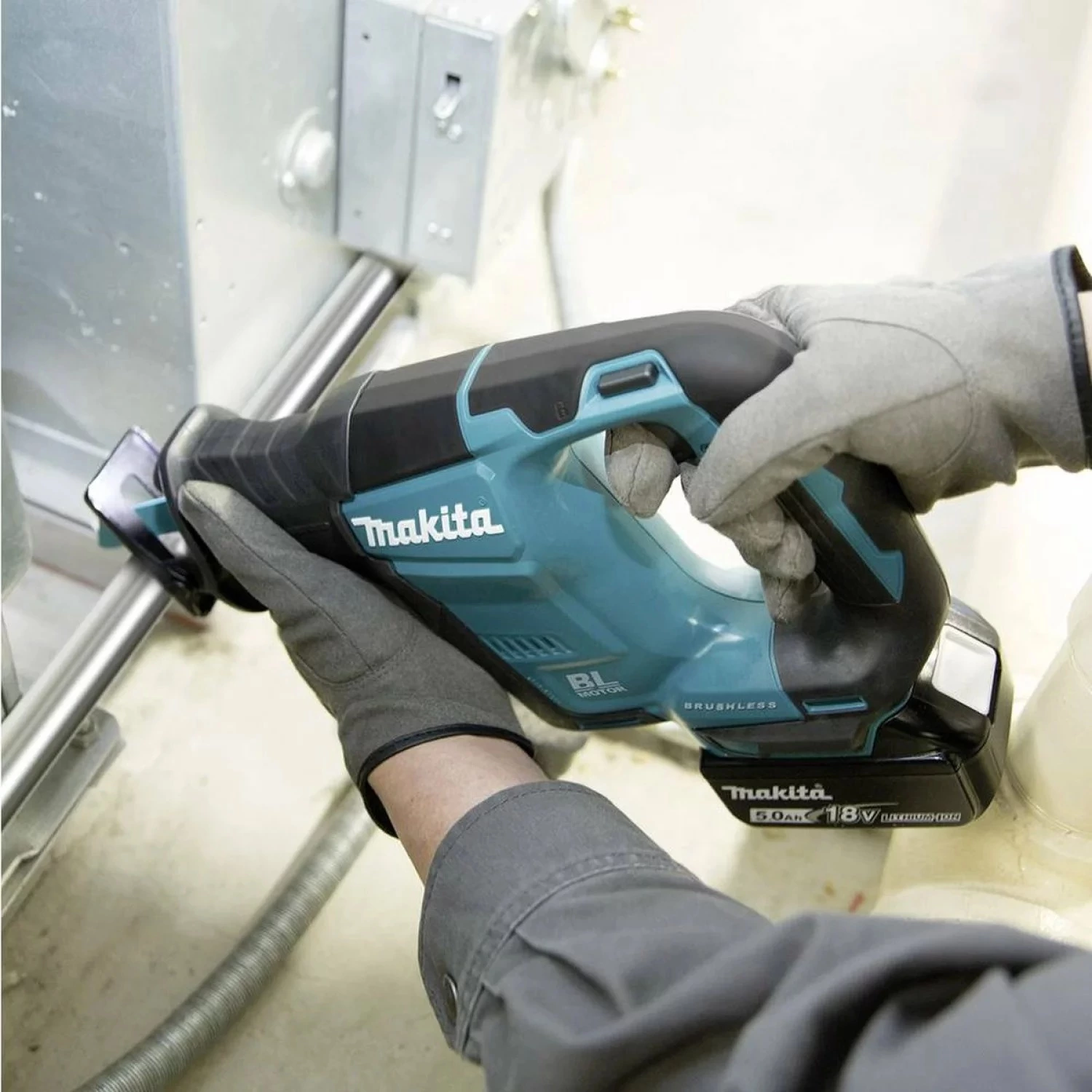 Makita DJR188ZJ Scie sabre sans-fil - 18V Li-ion - MAKPAC - Brushless - Machine seule-image