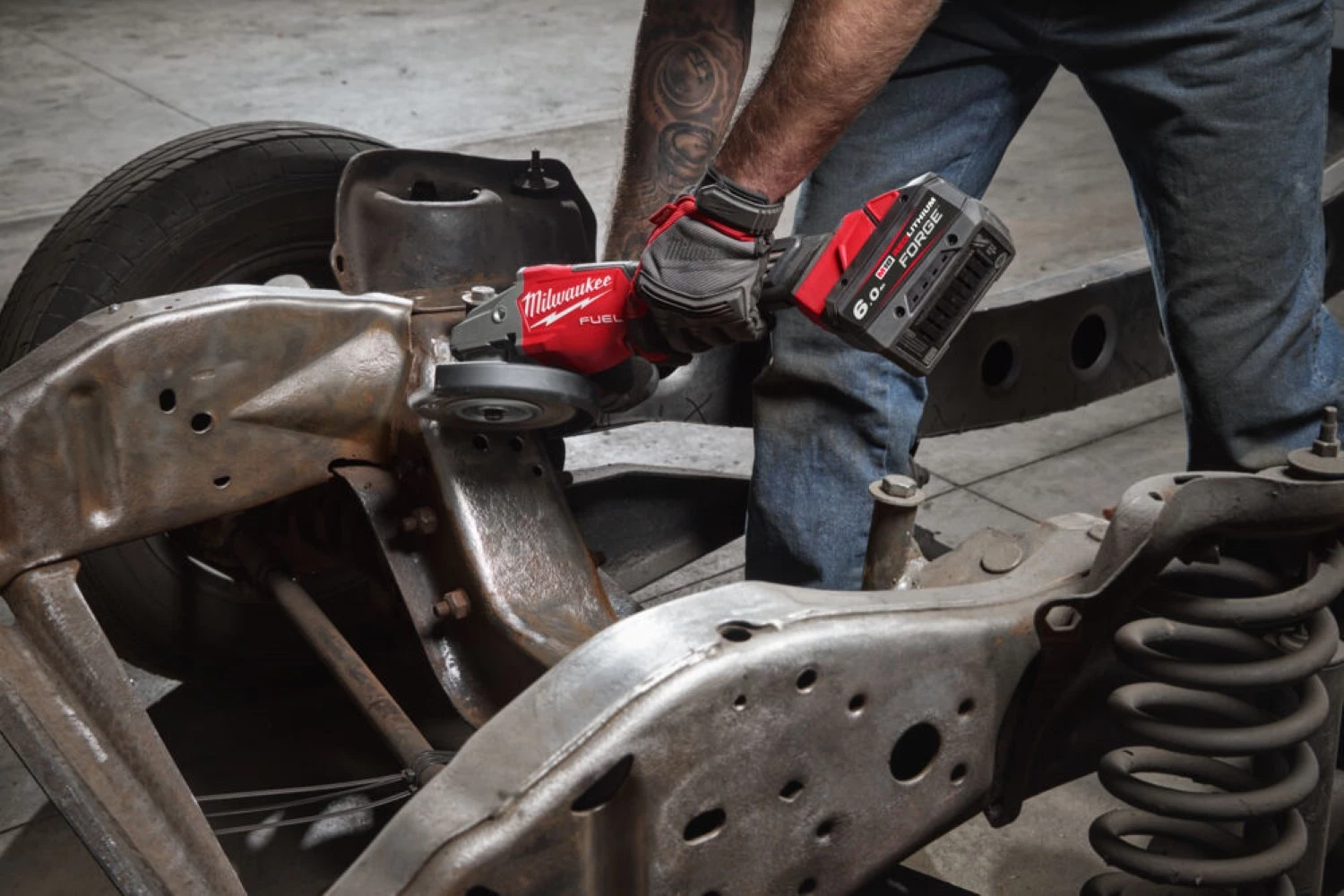 Milwaukee M18 FHSAG125XPDB2-0X 18V Li-ion accu Haakse slijper body in HD Box - 125mm - High Performance-image