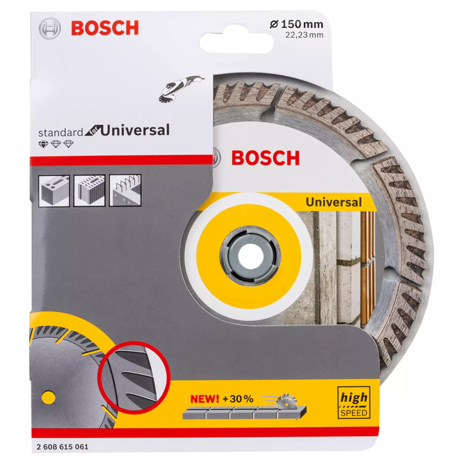 Bosch 2608615061 Diamantdoorslijpschijf - 150 x 22,23mm - universeel-image