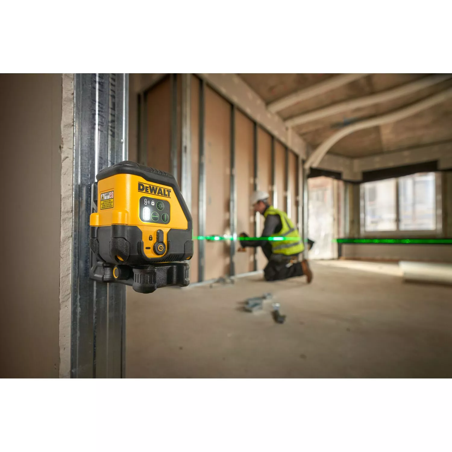 DeWALT DCLE14201GB Laser croisé dans un sac - vert - 2 lignes - 45 m - IP54-image