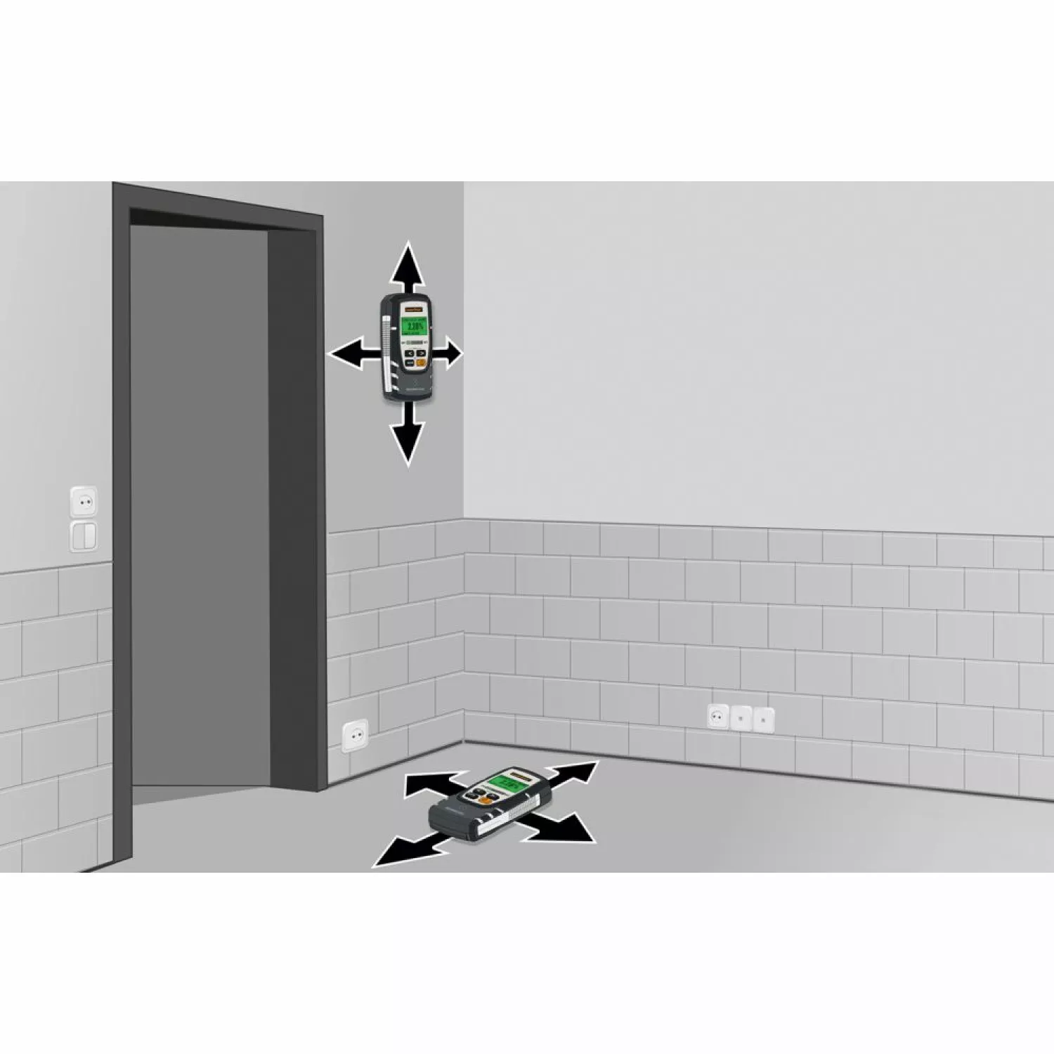 Laserliner MoistureMaster Compact Plus Humidimètre avec Bluetooth-image