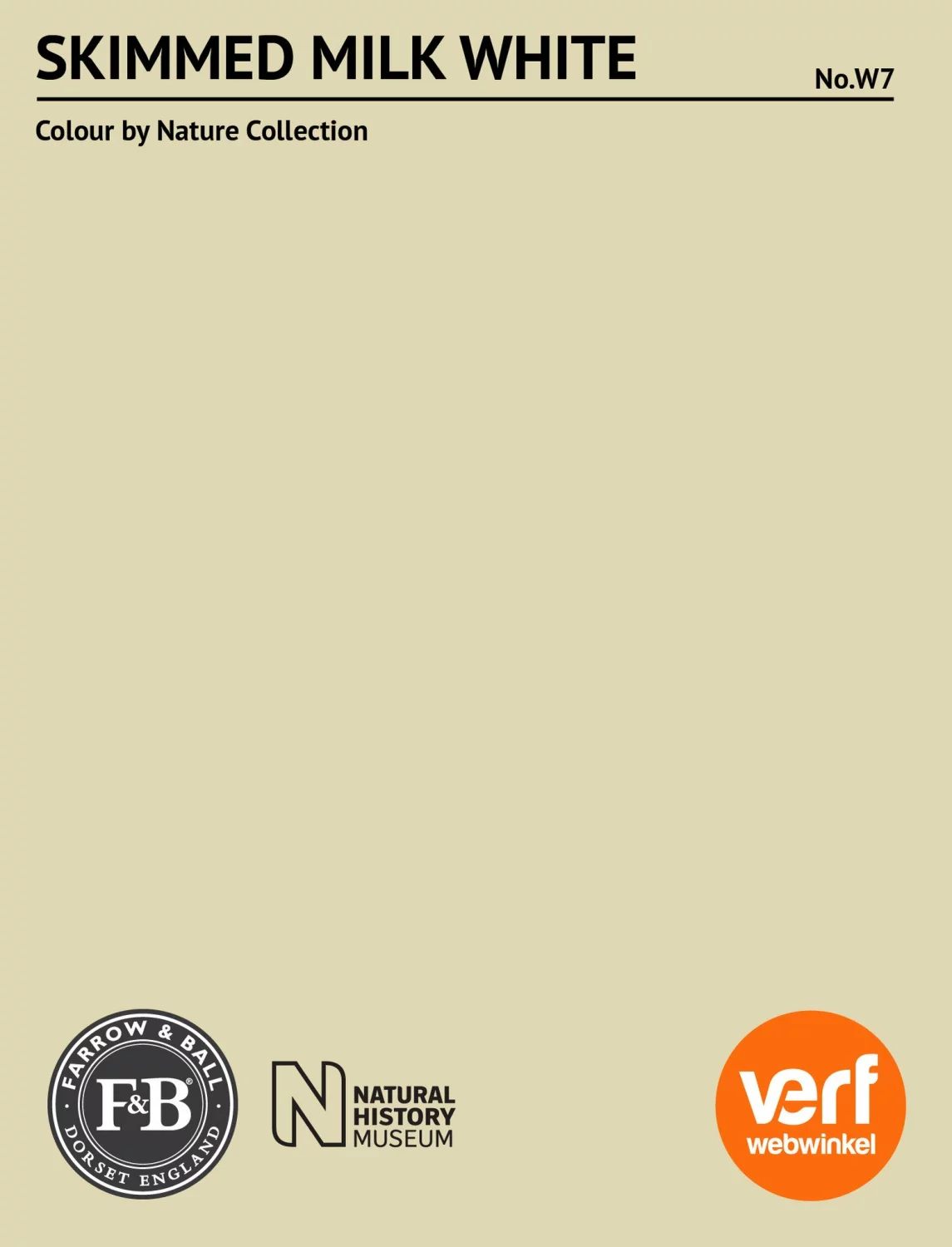Farrow & Ball Modern Eggshell Skimmed Milk White No. W7 0,75L-image