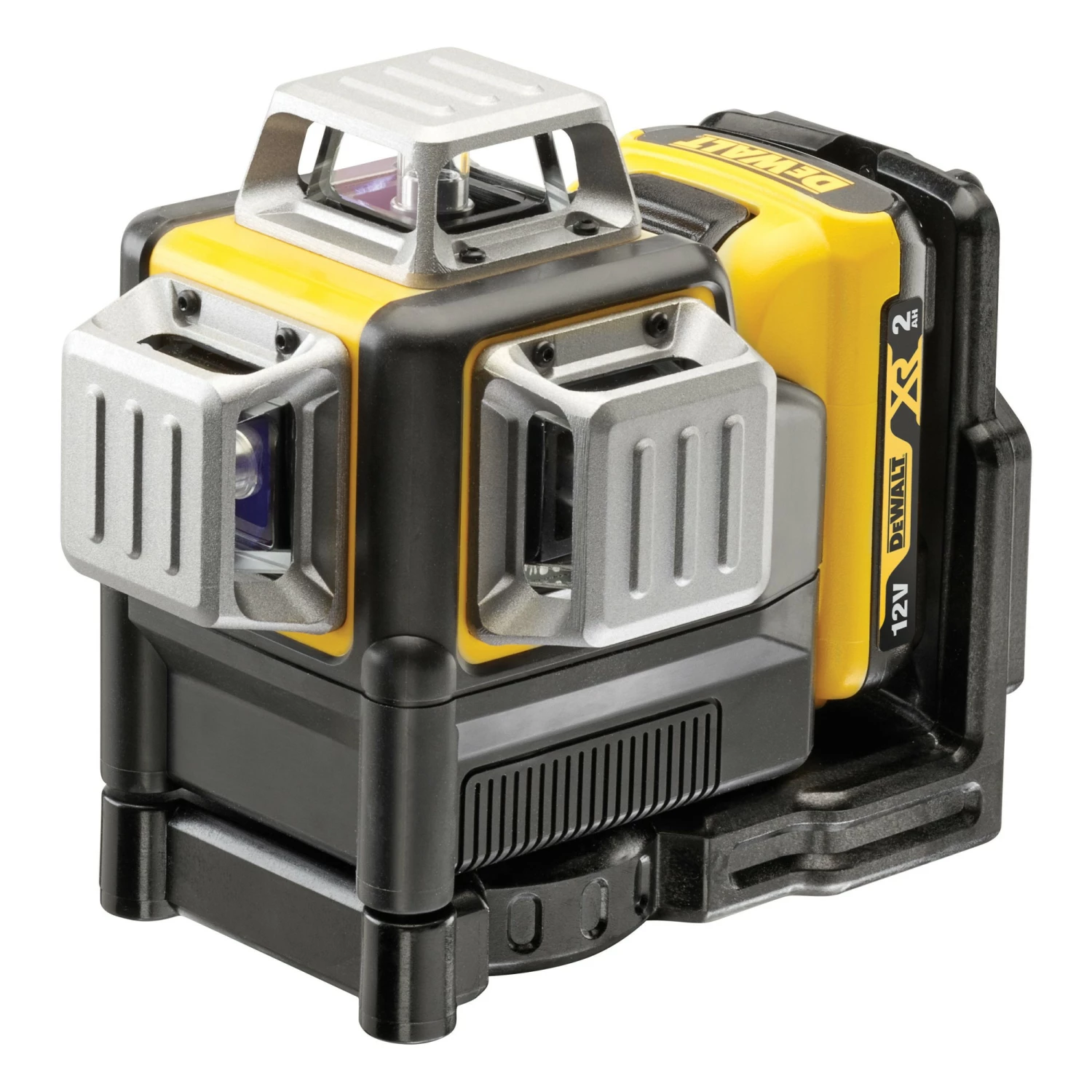 DeWALT DCE089D1R 10,8V Li-Ion accu zelfnivellerende 3x360° graden multilijnlaser set (1x 2.0Ah accu) in koffer - 3 lijnen - 15m - rood-image