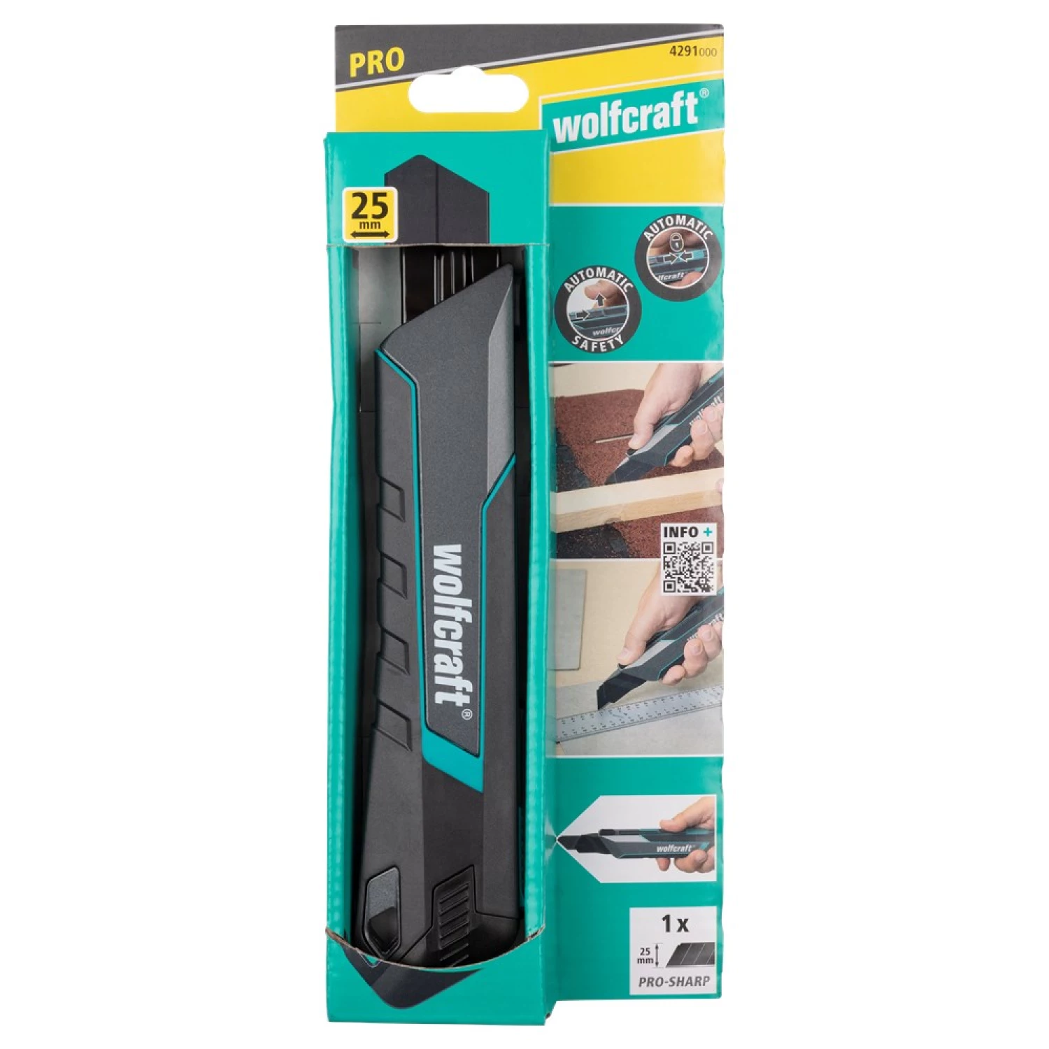 Wolfcraft 4291000 PRO SAFETY Afbreekmes - 25 mm-image