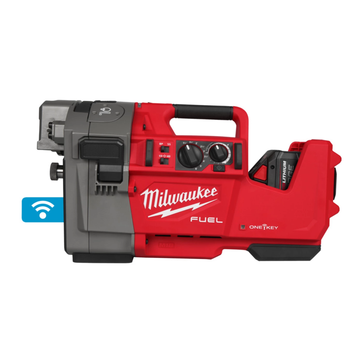 Milwaukee M18 FRGRO114-0C 18 V Li-ion batterie rouleau rainuré dans un coffret-image
