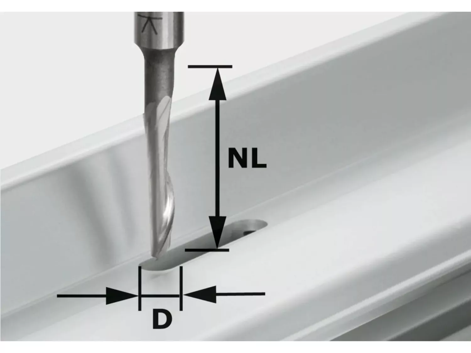 Festool 491036 HS S8 D5/NL23 Aluminiumfrees - 5 x 8 x 65 x 23mm-image