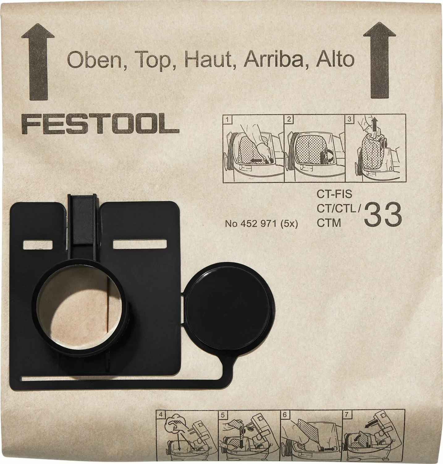 Festool 452971 FIS-CT/CTL/CTM 33/5 Filterzak voor CT 33 - 452971-image