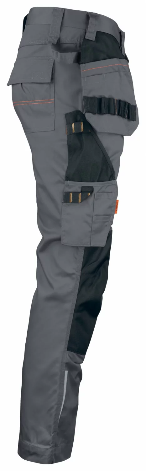 Jobman 2322 Pantalon de travail à poches étanches - Taille 44 - Gris/Noir-image