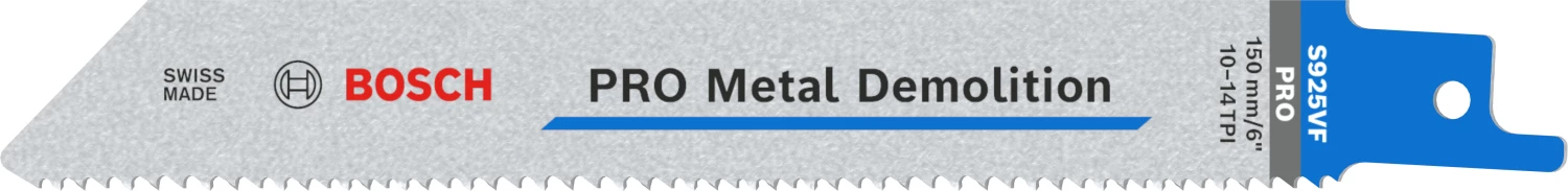 Bosch PRO S925VF Demolition reciprozaagblad - 100mm - metaal (10st)-image