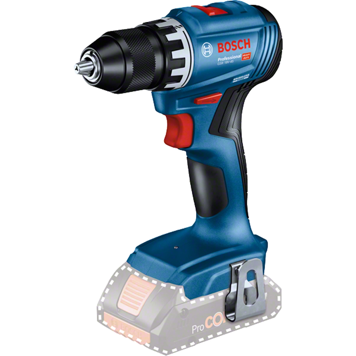 Bosch GSR18V-45 Jeu de visseuses sans fil 18V Li-ion (3x batterie 4Ah) dans coffret L - 45Nm-image