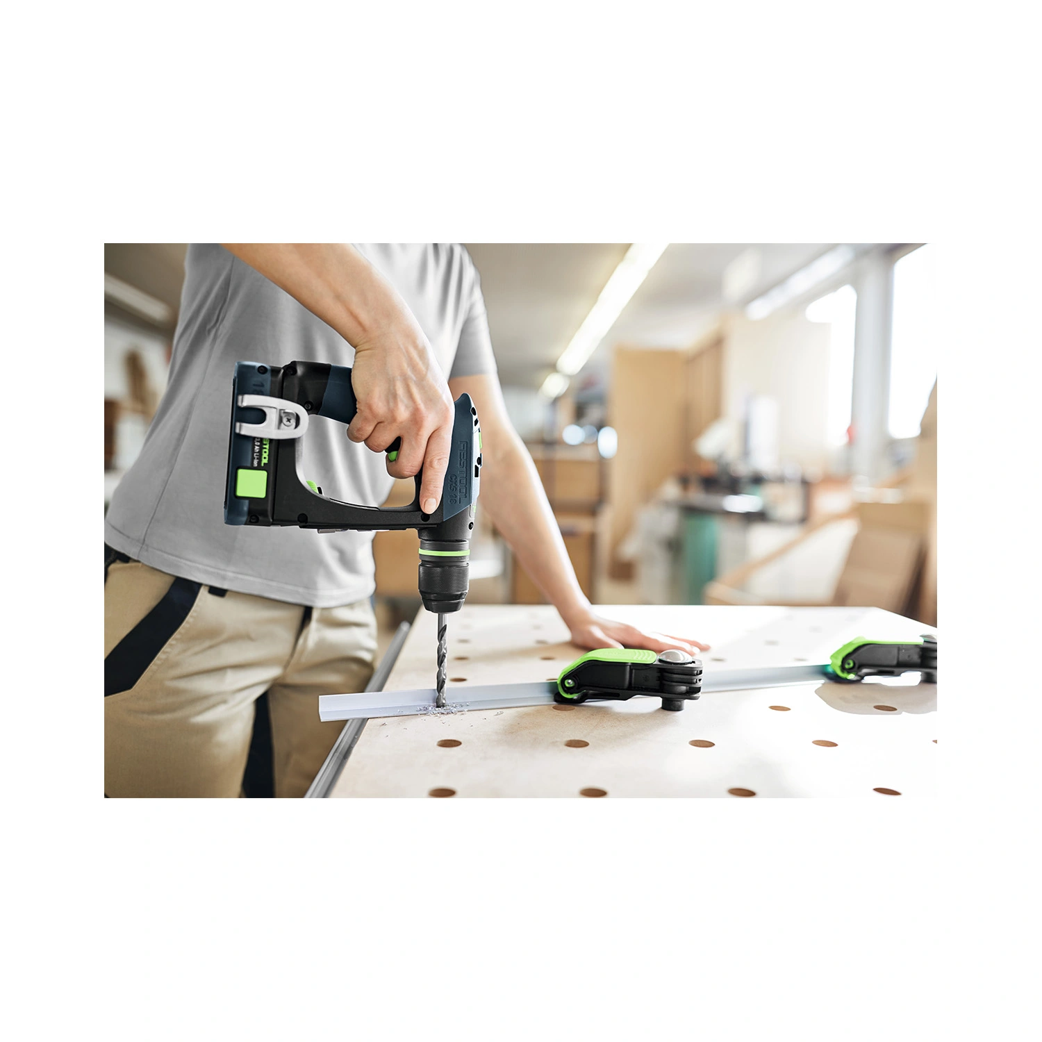 Festool CXS 18-Basic 18V Li-Ion accu schroefboormachine body in systainer - 40Nm