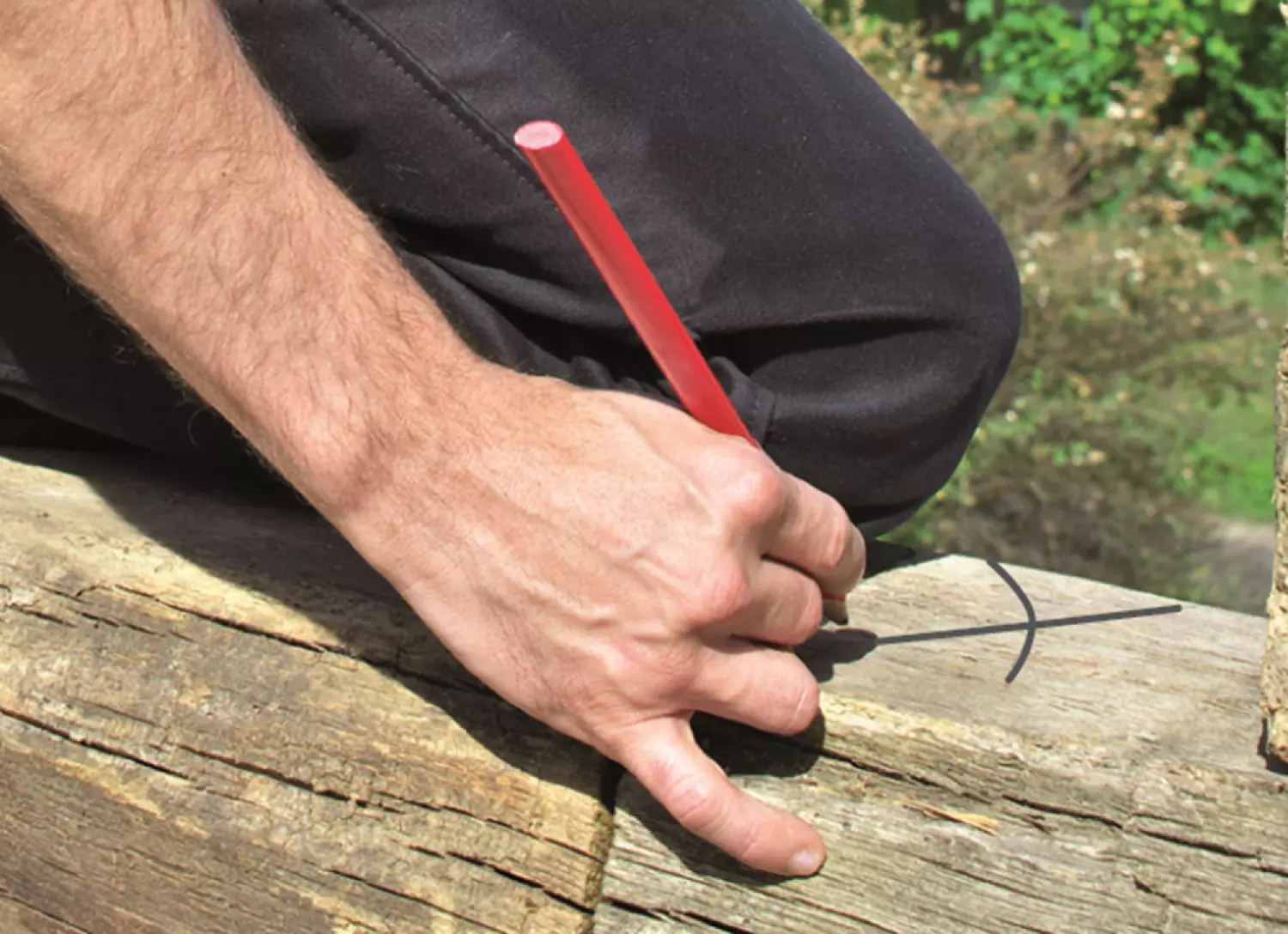 Pica 540/24 Crayon de charpentier classique - 240 mm - Graphite (1 pc)-image