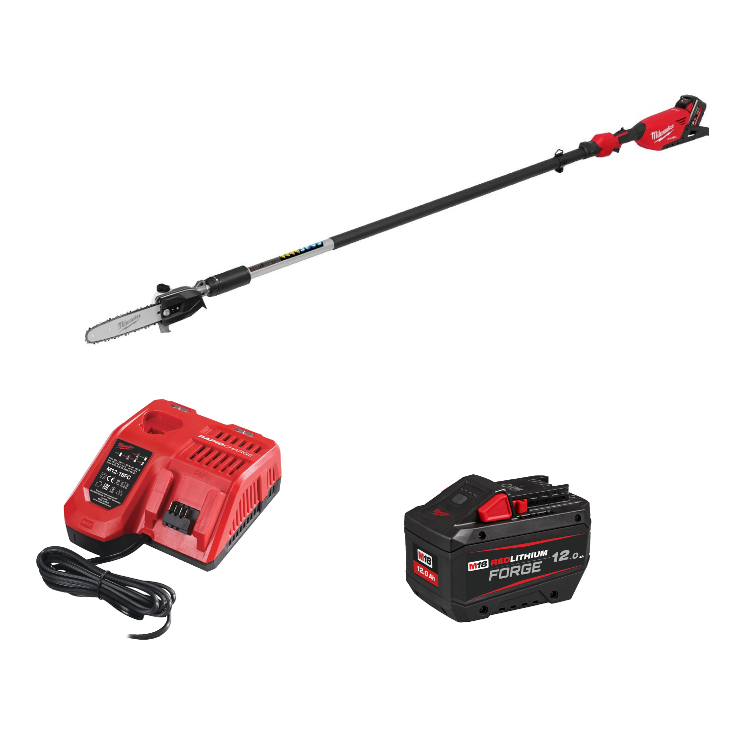 Milwaukee M18 FTPS30-121 FUEL 18V Li-Ion accu stokkettingzaag set (1x 12.0Ah Forge accu) - 30cm-image
