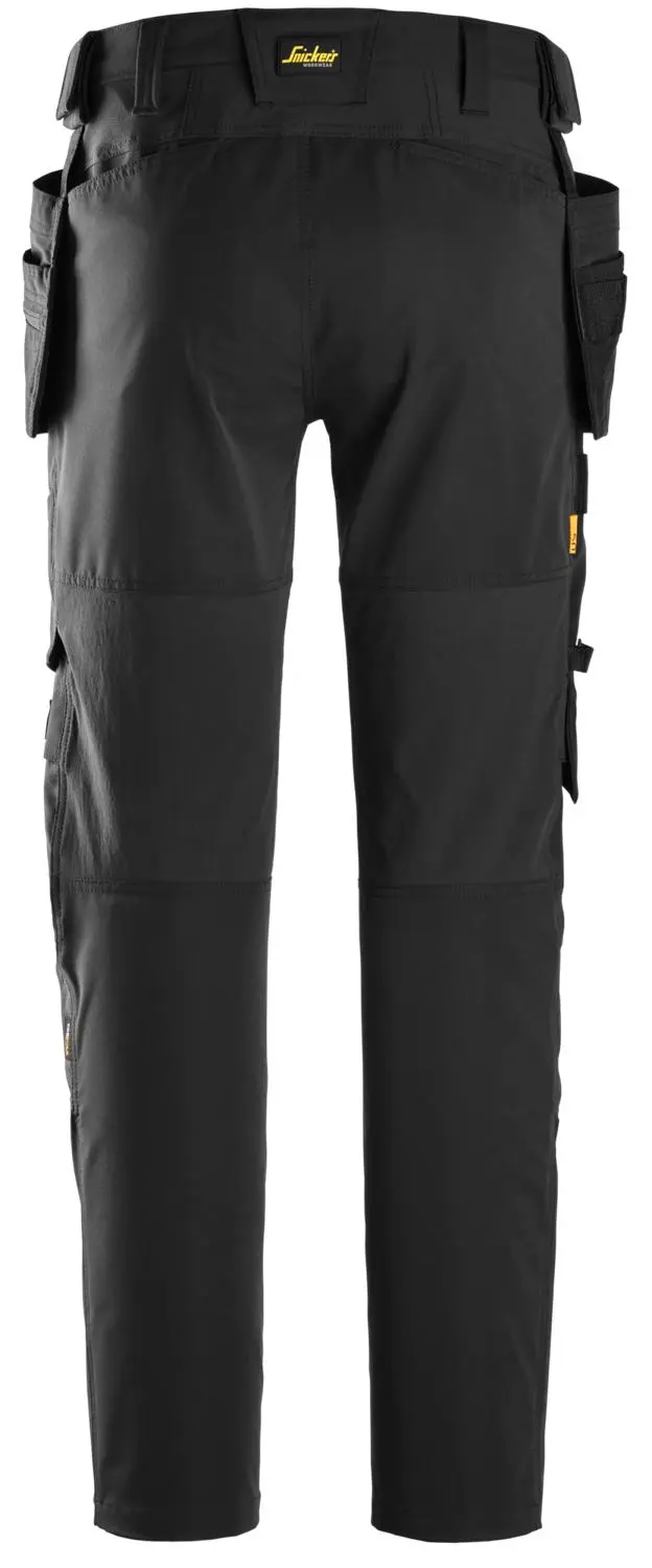 Snickers 6218 AllroundWork Stretch Werkbroek met Holsterzakken - Zwart - 100