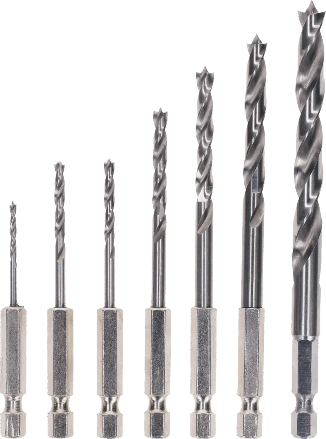 Bosch 2607019923 - Set 7 pièces mèche à bois hélicoïdal Robust Line à queue six pans 2; 3; 3; 4; 5; 6; 8 mm-image