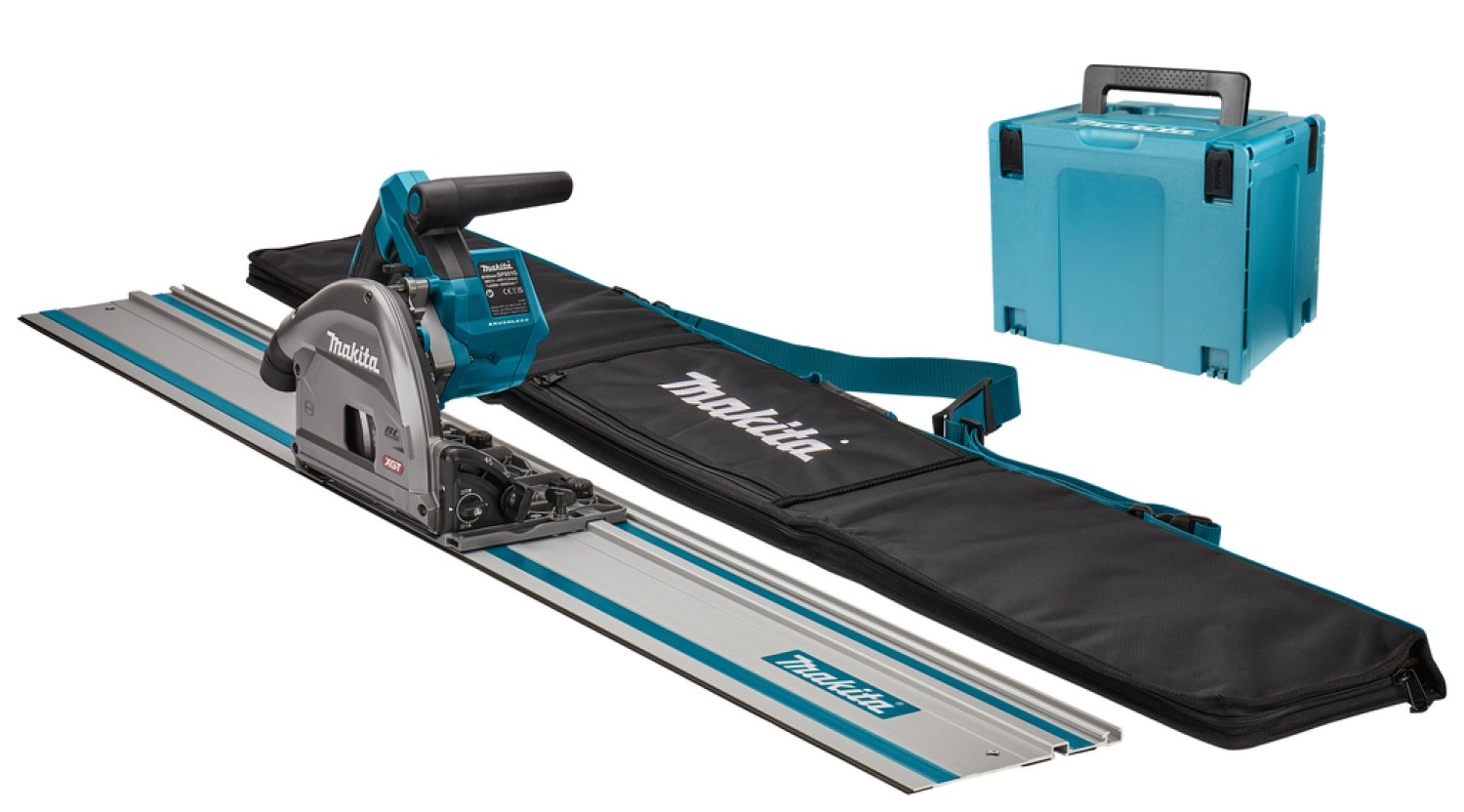 MAKITA SP001GZ04 Scie plongeante sans-fil - XGT 40V max Li-ion - MBOX - Rail 1500 mm - AWS - sac-image