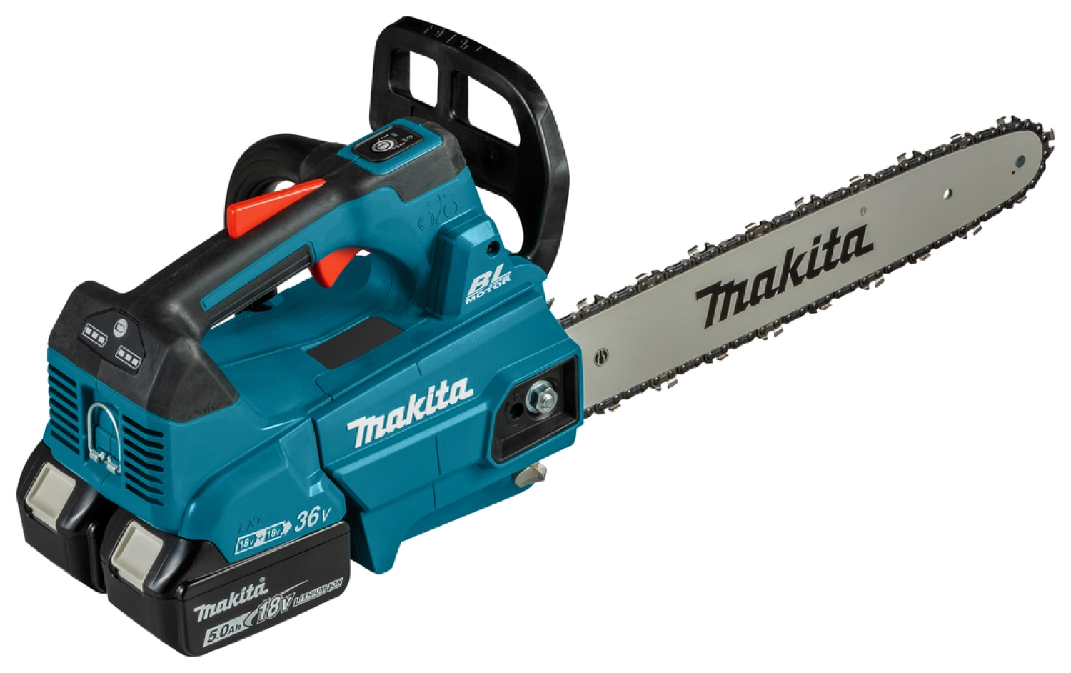 Makita DUC356PT2 (2X18V) Li-Ion Accu Kettingzaag set (2x 5,0Ah) - 35cm-image