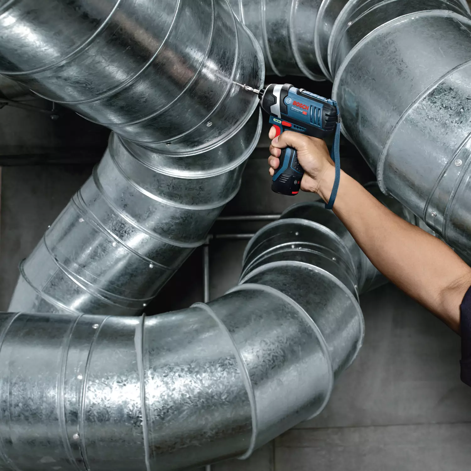 Bosch 06019A6906 - Visseuse à chocs sans fil GDR 12V-105 C&G - machine seule-image