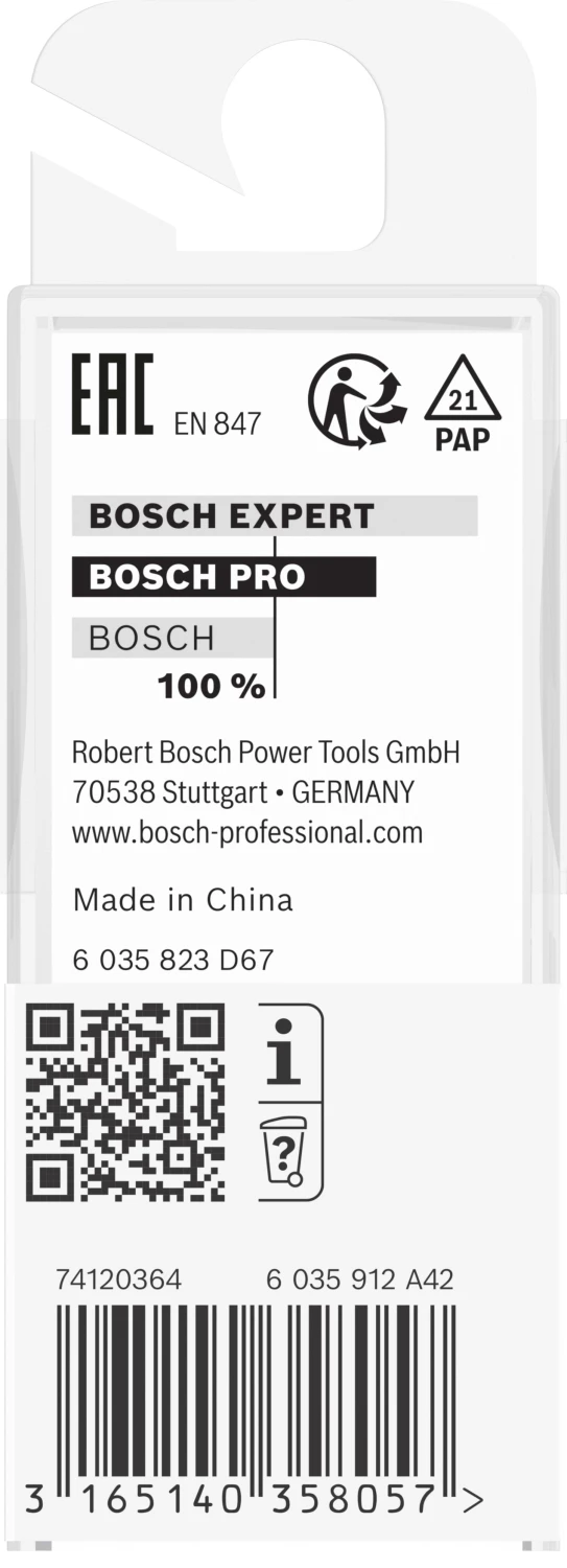 Bosch 2608628344 Afrondprofielfrees - 3 x 10,2mm-image
