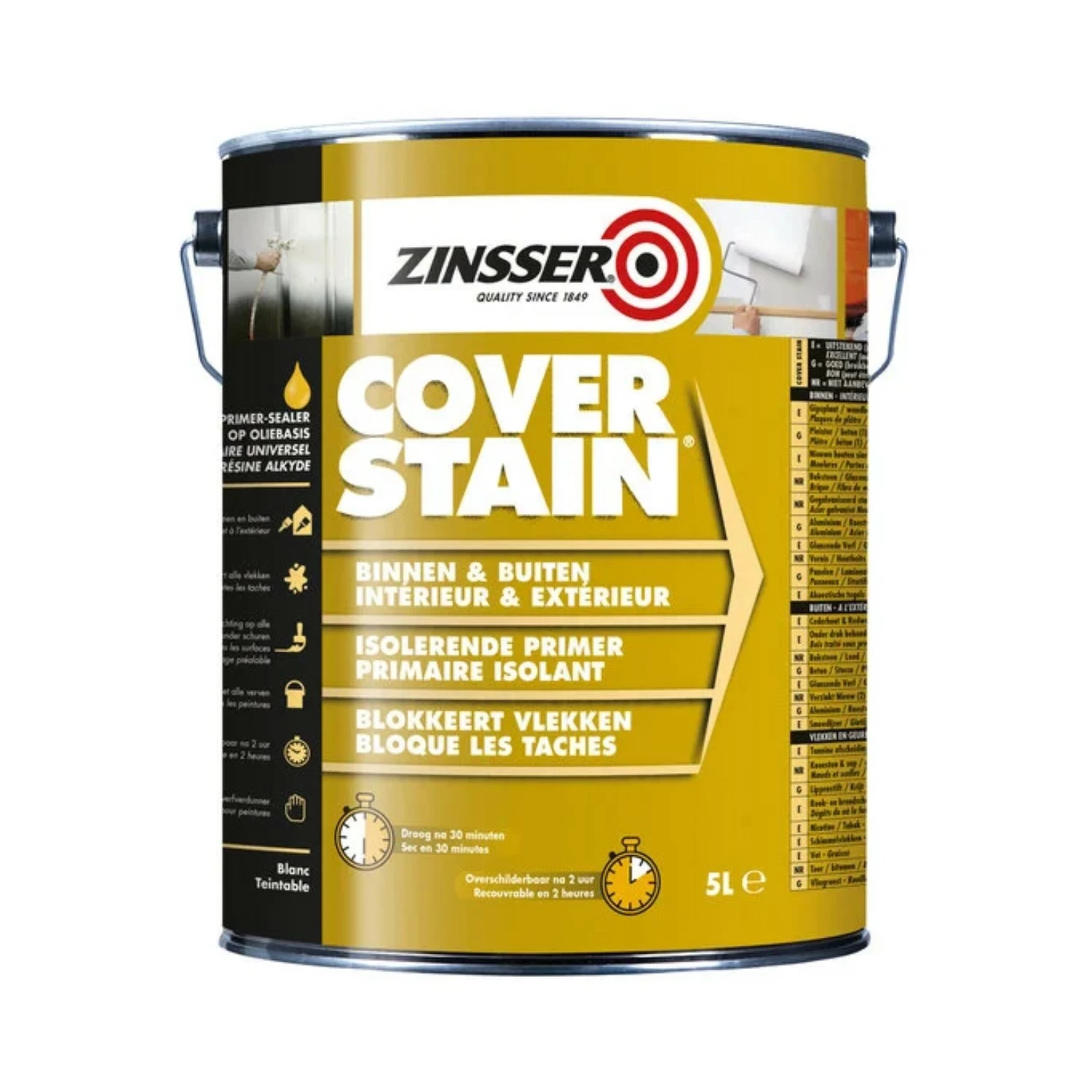 Zinsser Coverstain - Zwart - 5L-image