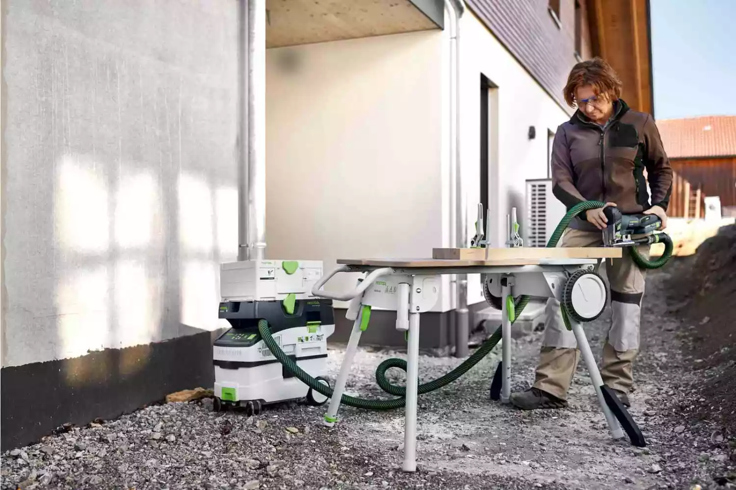 Festool CARVEX PSC 420 EB-Basic 18V Li-Ion accu decoupeerzaagmachine body in systainer - 120mm-image