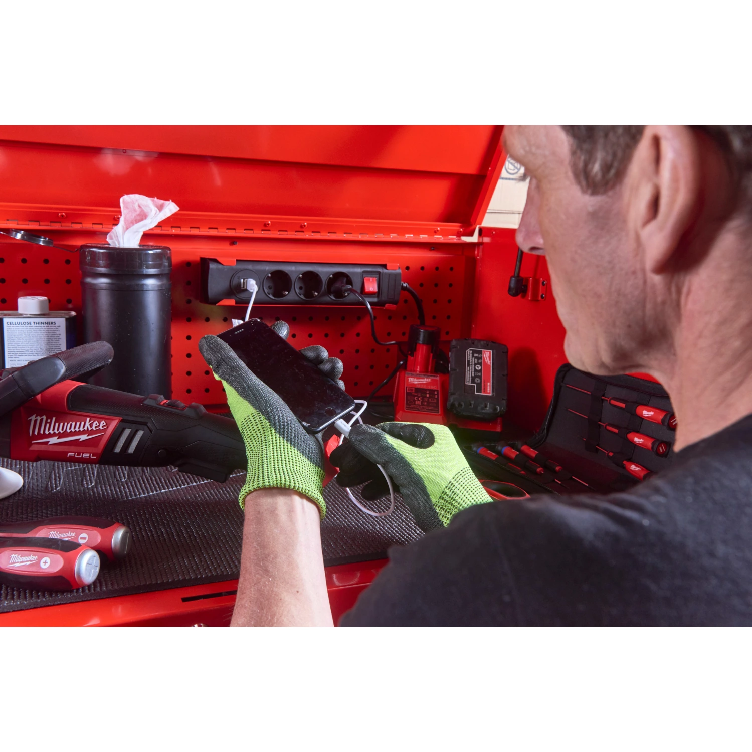 Milwaukee 4932478852 TOOLGUARD™ Stalen gereedschapswagen met 10 lades - 46˝ / 117 cm-image