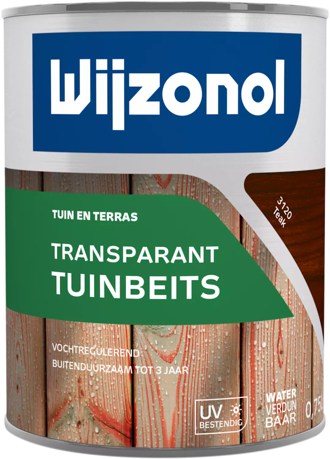 Wijzonol Transparant Tuinbeits - 3120 Teak - 0,75L-image