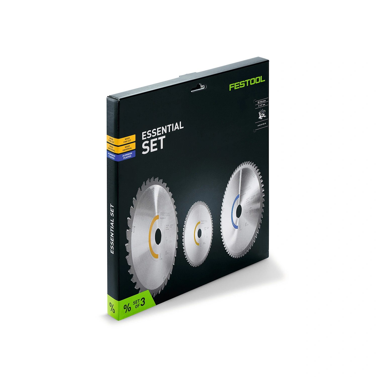 Festool 578569 KSB-SORT/3 W/A 216x2,3 Zaagbladenset