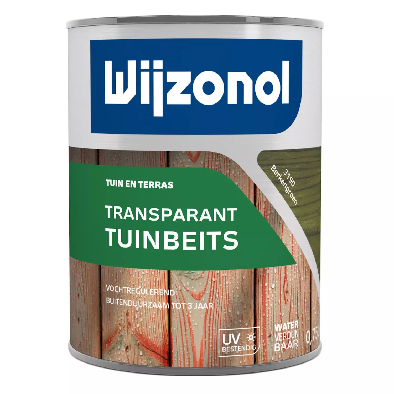 Wijzonol Transparant Tuinbeits - 3190 Berkengroen - 0,75L-image