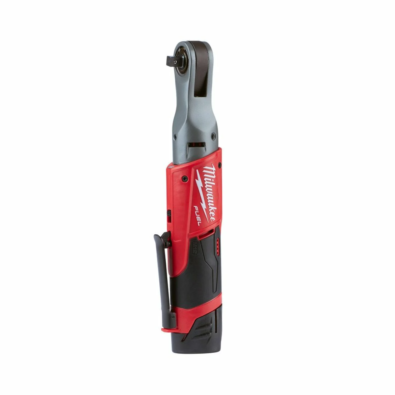 Milwaukee M12 FIR38-201B Clef à cliquet compacte à batteries 12V Li-Ion (1x batterie 2Ah) dans sac - 3/8" - moteur sans charbon-image