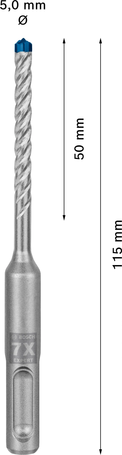 Bosch 2608900157 EXPERT Hamerboor SDS plus-7X - 5x50x115mm (10st)-image