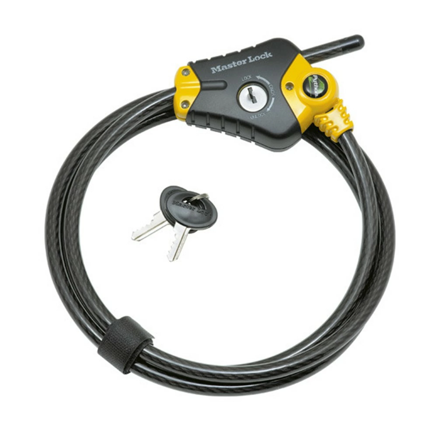Master Lock 8433EURD - Câble antivol ajustable - Longueur ajustable de 30 cm à 1,8 m - Solution Brevetée Python-image