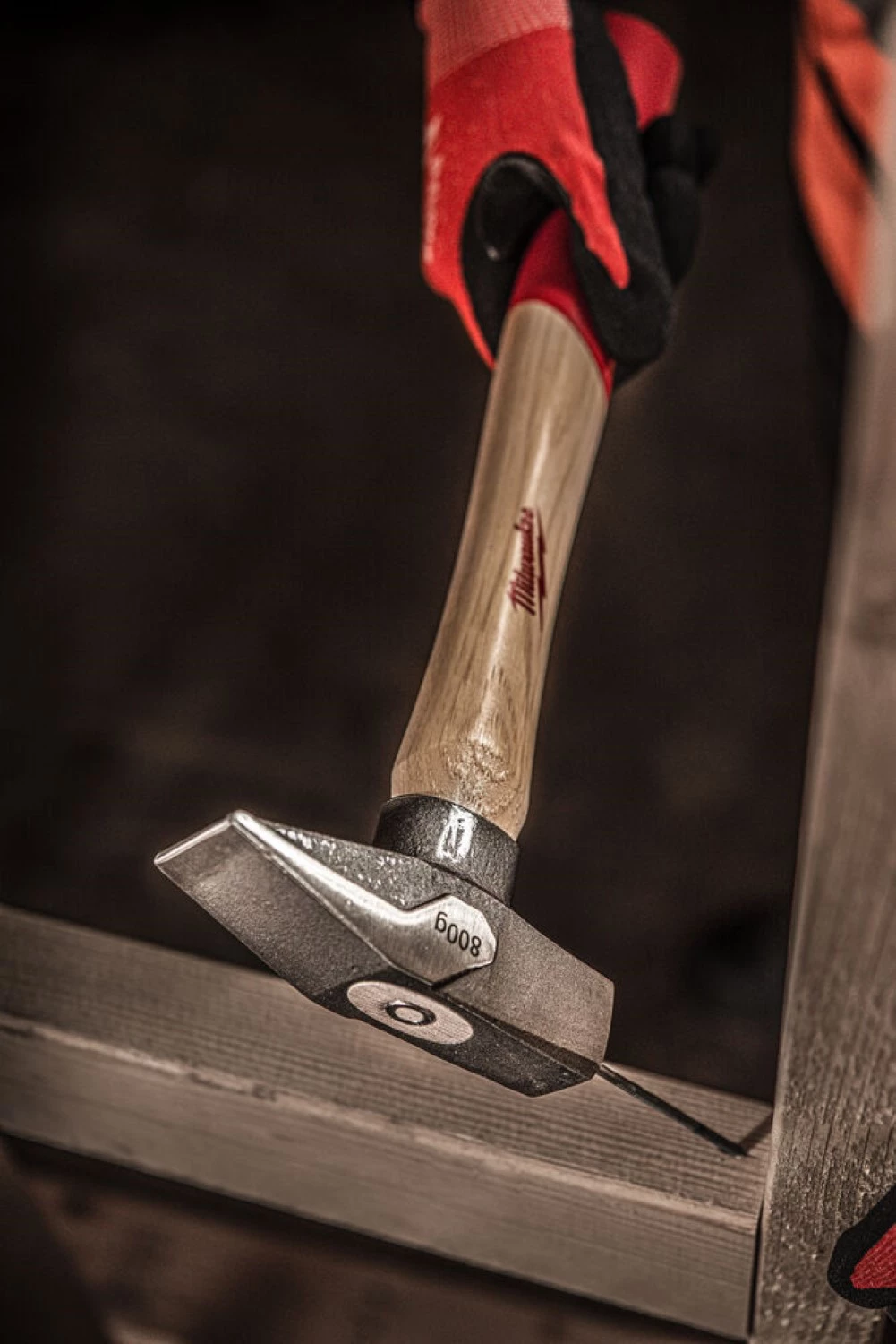 Milwaukee 4932478669 Marteau d'établi - manche en bois - 800 grammes-image