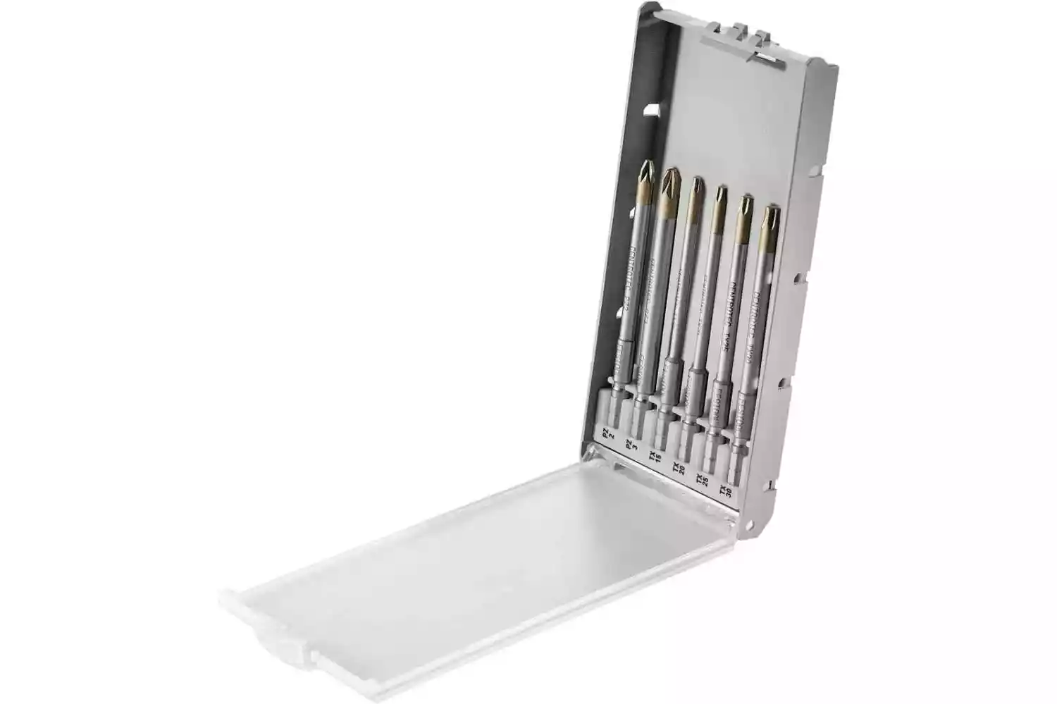 Festool BKS SYS3 100mm CE 6-delige bitset in cassette - PZ/TX-image