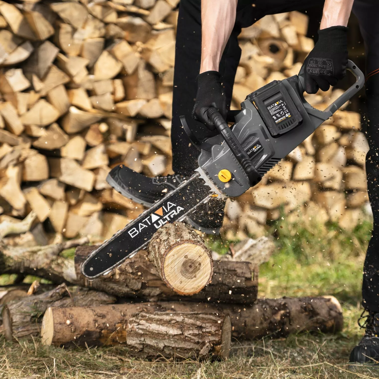 Batavia 7064196 Maxxpack Ultra 36V (2x18V) batterie Li-Ion tronçonneuse - 450mm - sans balais-image