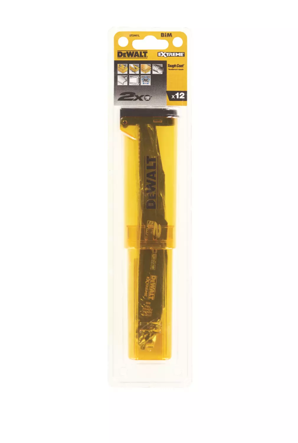 DeWALT DT2441L 12 delige Reciprozaagbladen set in koker - Hout/Metaal/Hout met spijkers-image