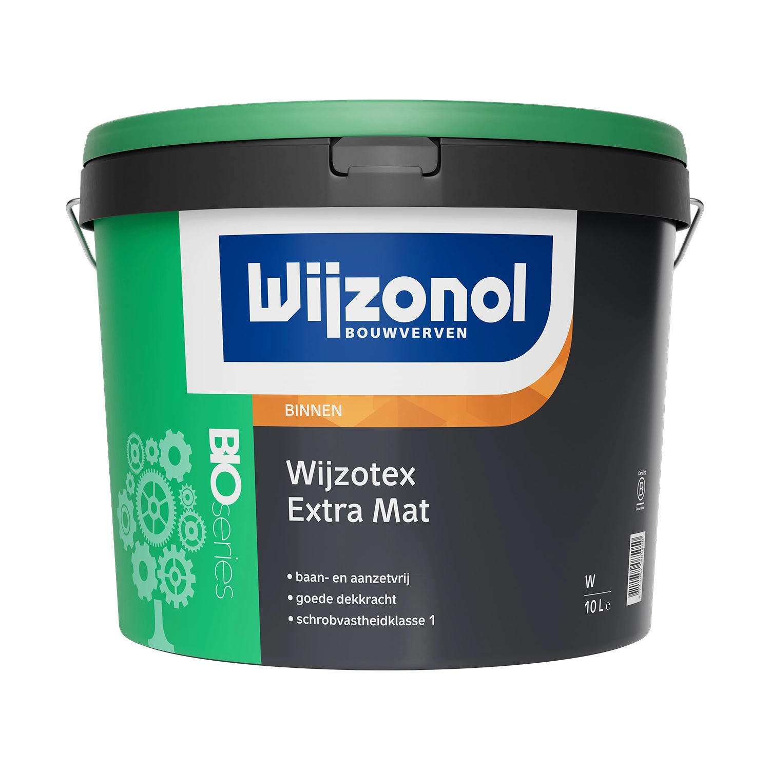 Wijzonol Wijzotex Extramat Peinture murale Bio Series - Sur les couleurs mélangées - 10L-image