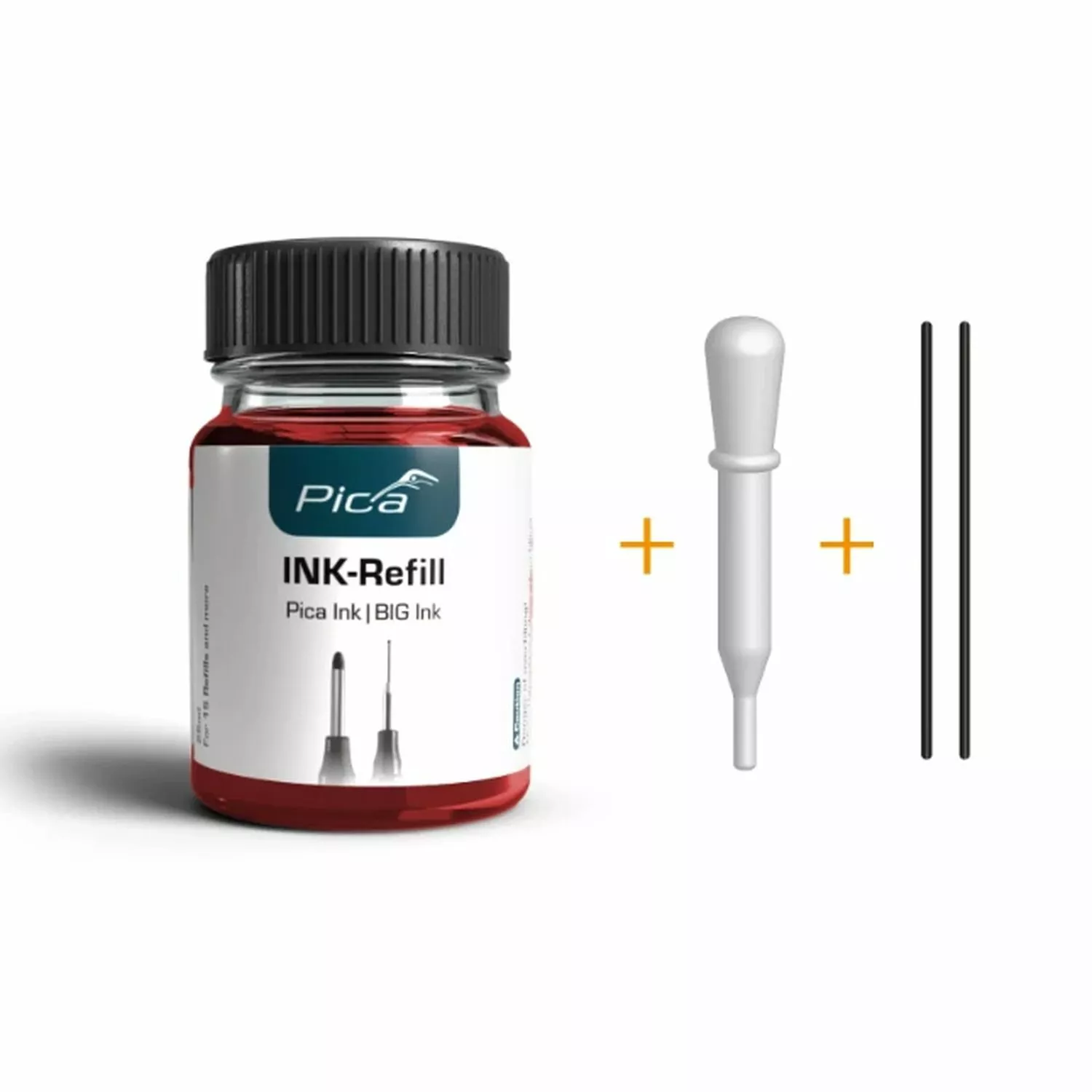Pica 55840 Navulset Ink & BIG Ink rood (25ml)-image