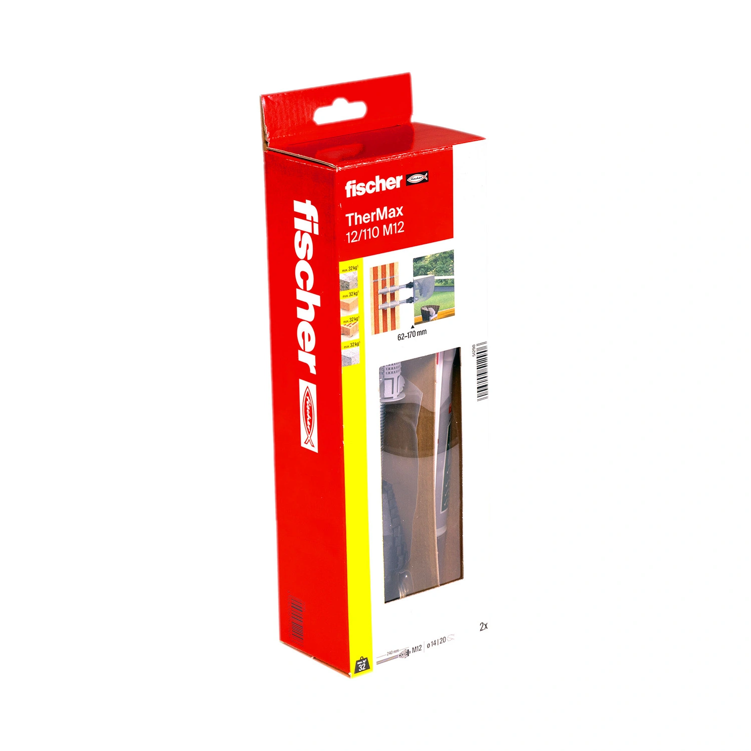 Fischer 51290 TherMax 12/110 M12 thermisch gescheiden afstandsmontage (2st)