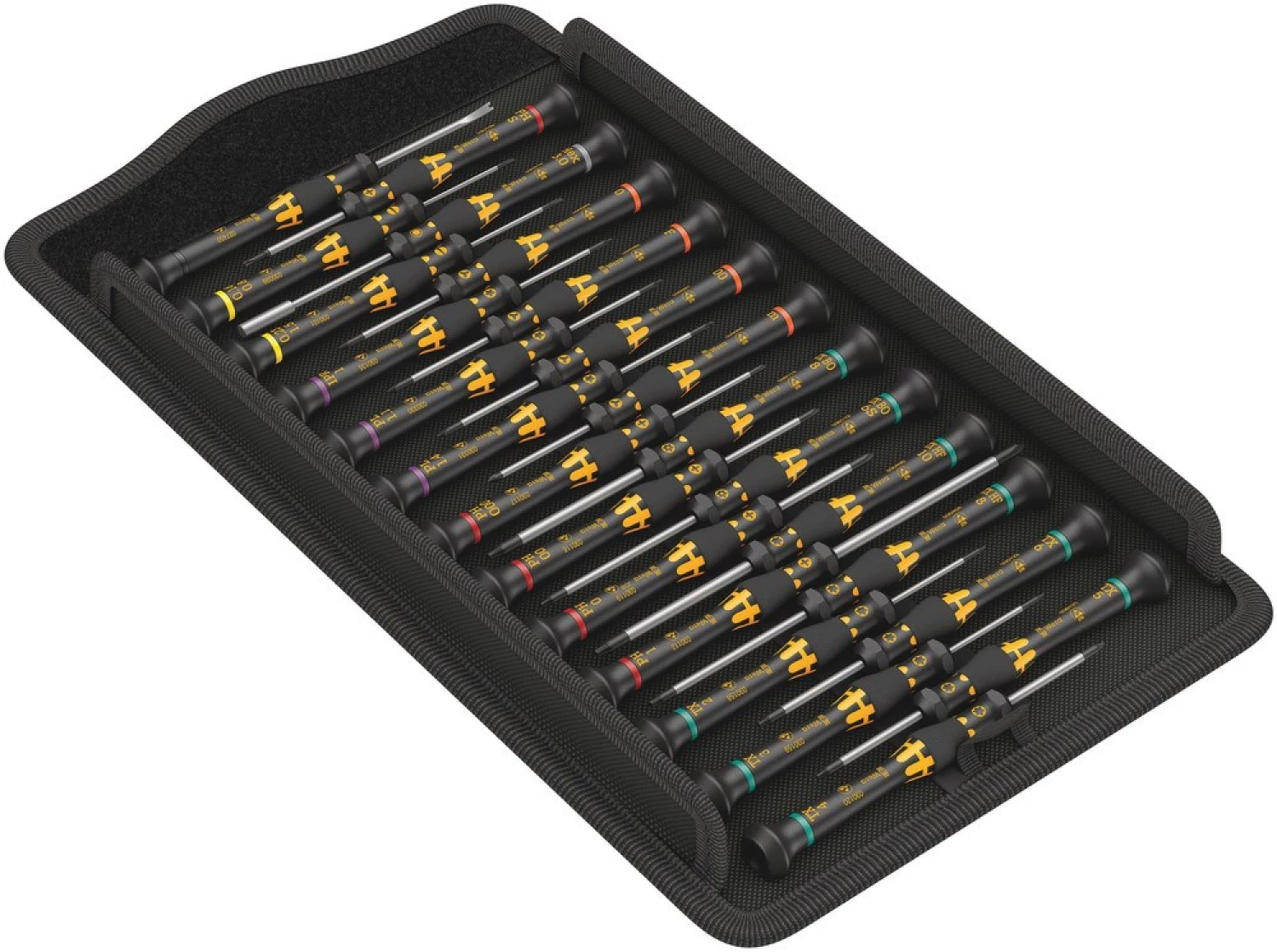 Wera 05134019001 25 pièces Kraftform Micro ESD Big Pack 1 Set de tournevis pour électriciens dans un étui-image