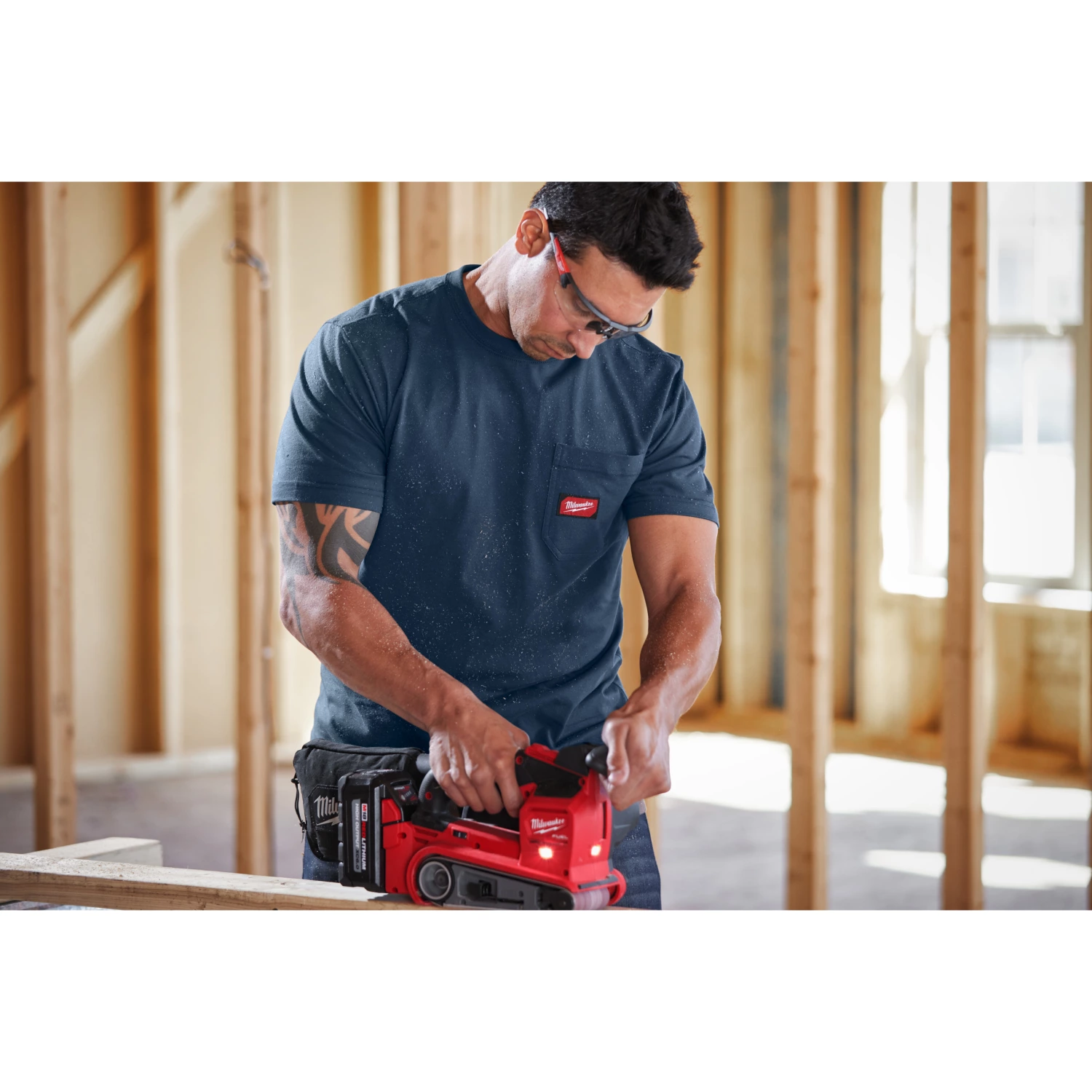 Milwaukee T-shirt de travail - bleu - L-image