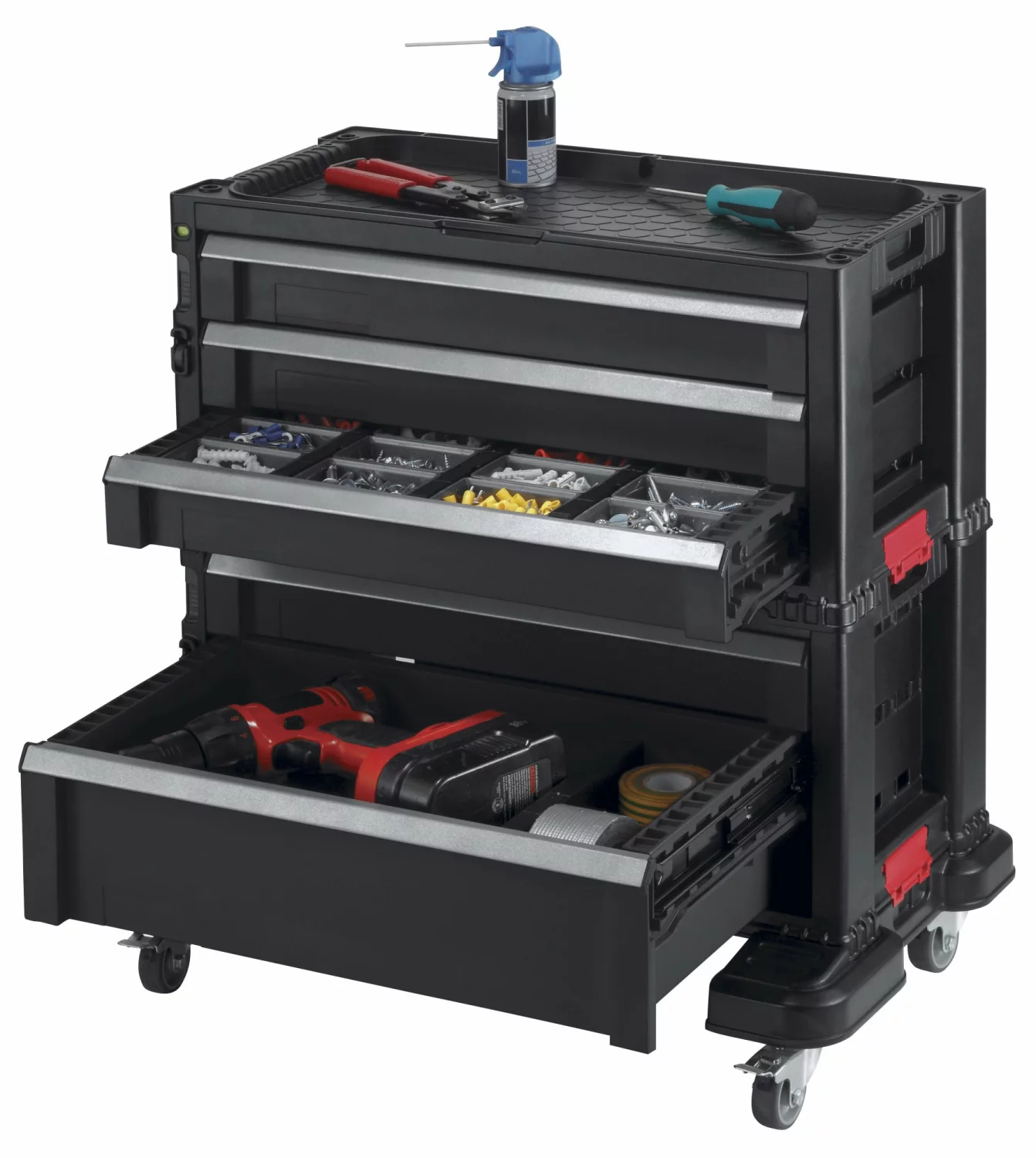 Keter 237007 Servante - 5 tiroirs - noir-image